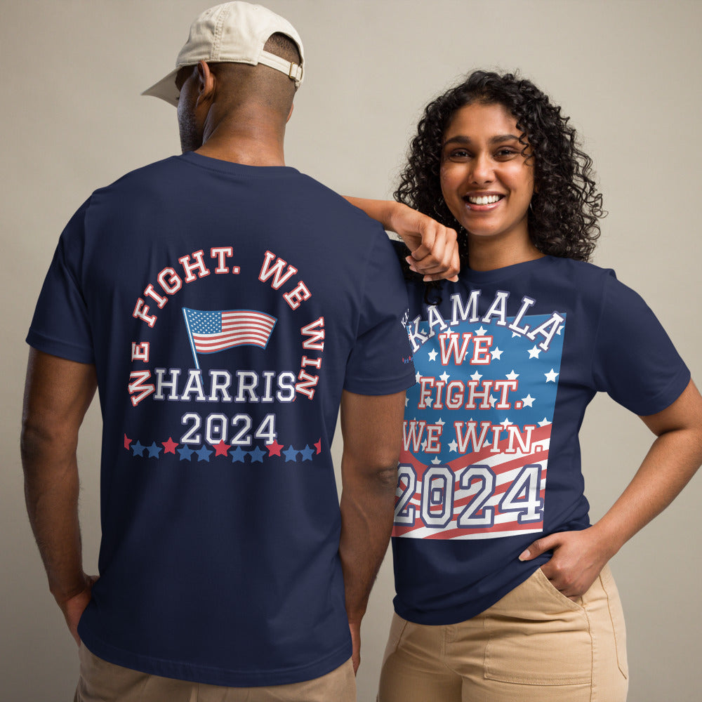 KAMALA 2024. We Fight. We Win Unisex TShirt