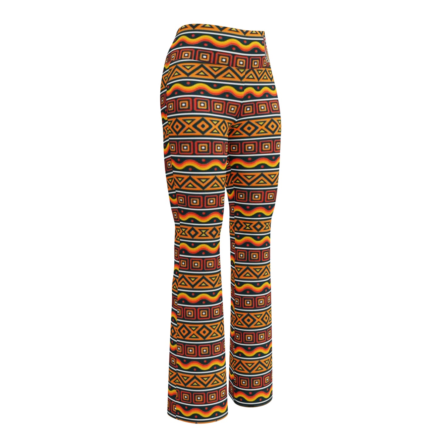 African Print Flare leggings