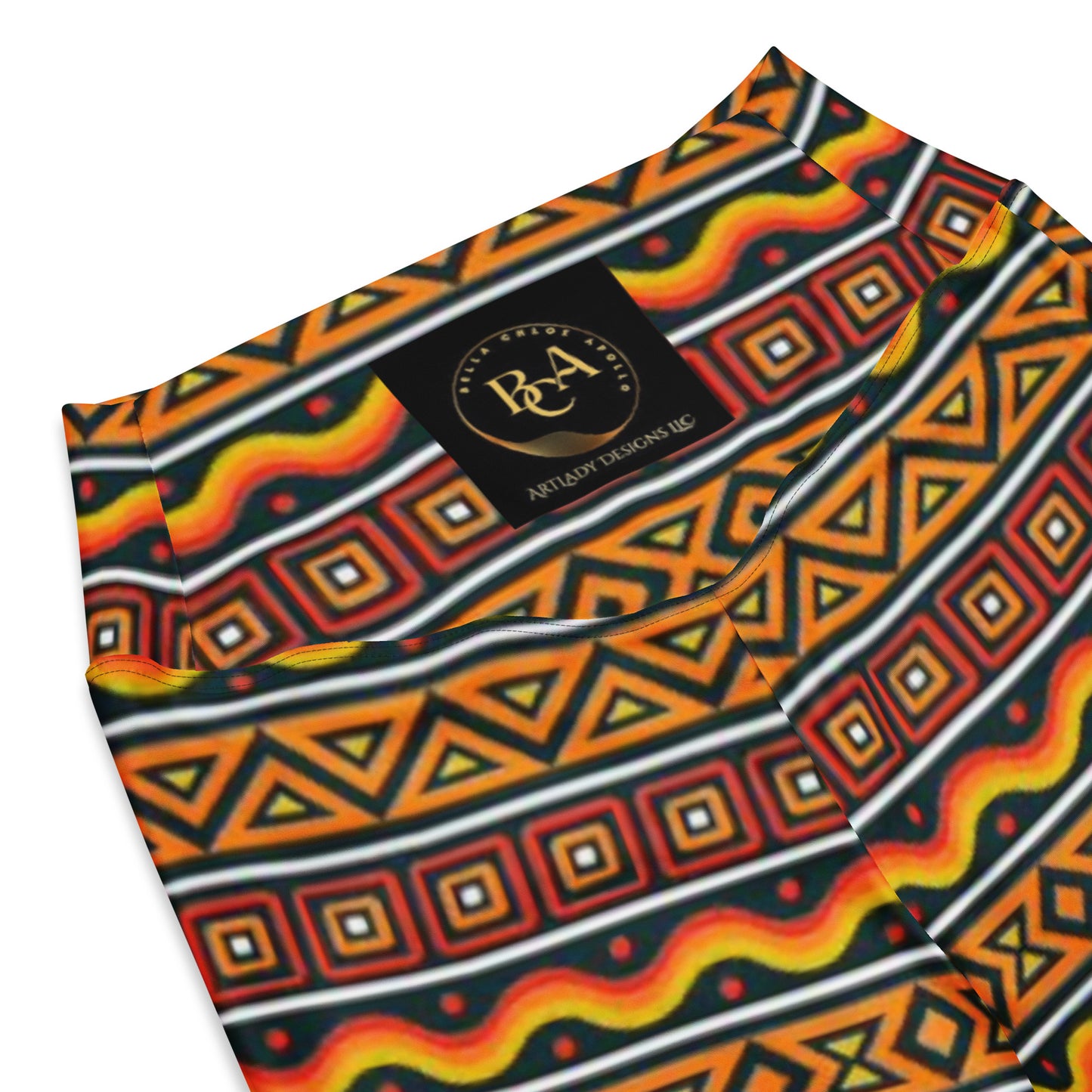 African Print Figure Enhancing Flare Leggings