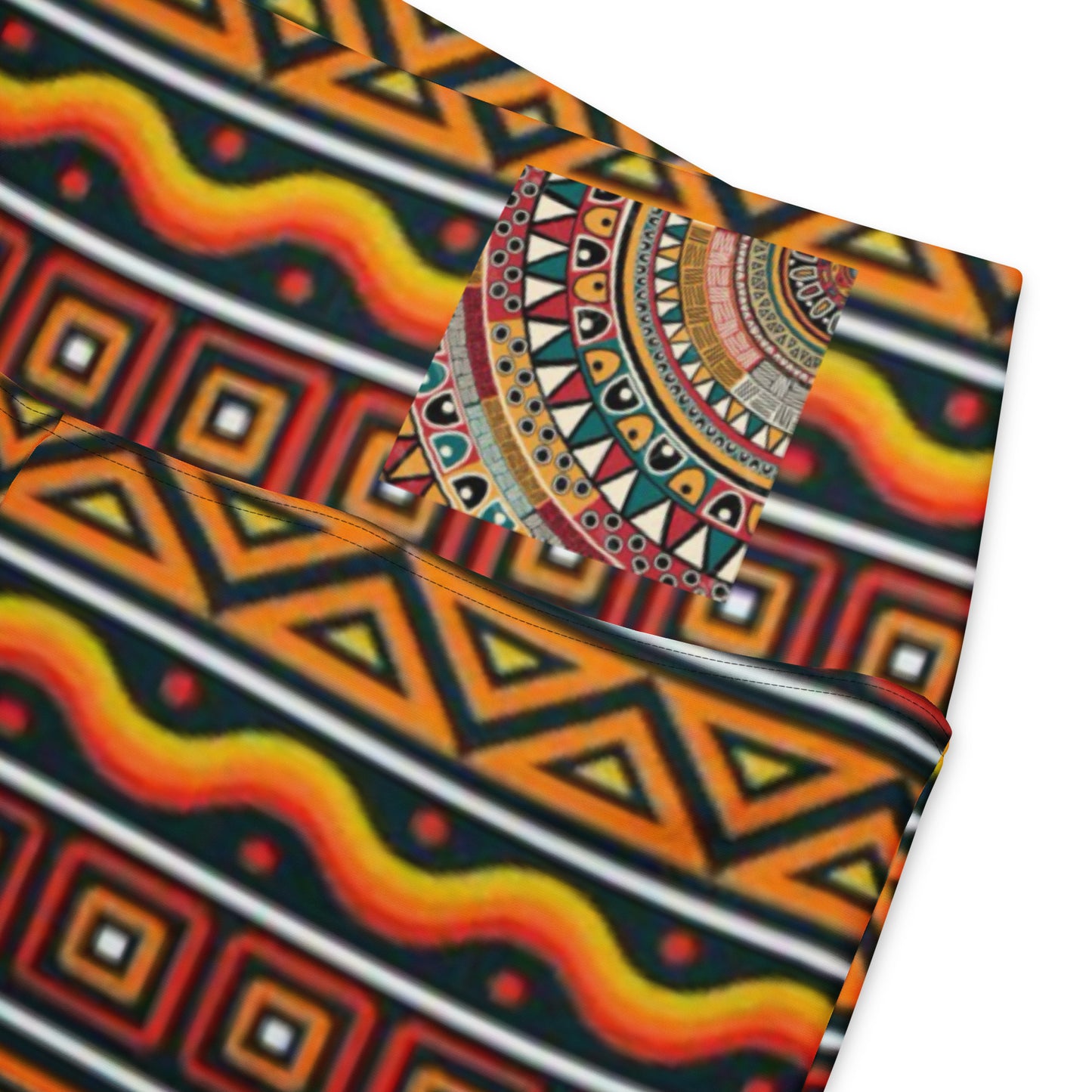 African Print Figure Enhancing Flare Leggings