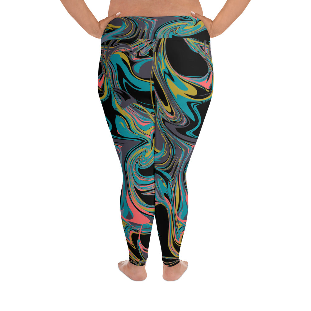 Plus Size Leggings Multicolor 2XL-6XL