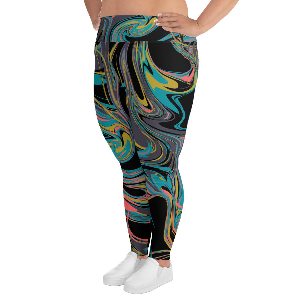 Plus Size Leggings Multicolor 2XL-6XL