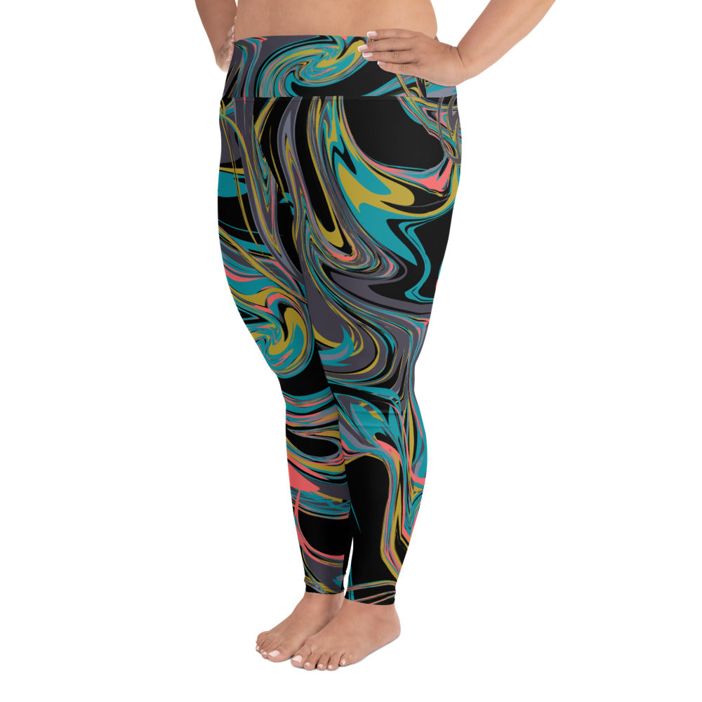 Plus Size Leggings Multicolor 2XL-6XL