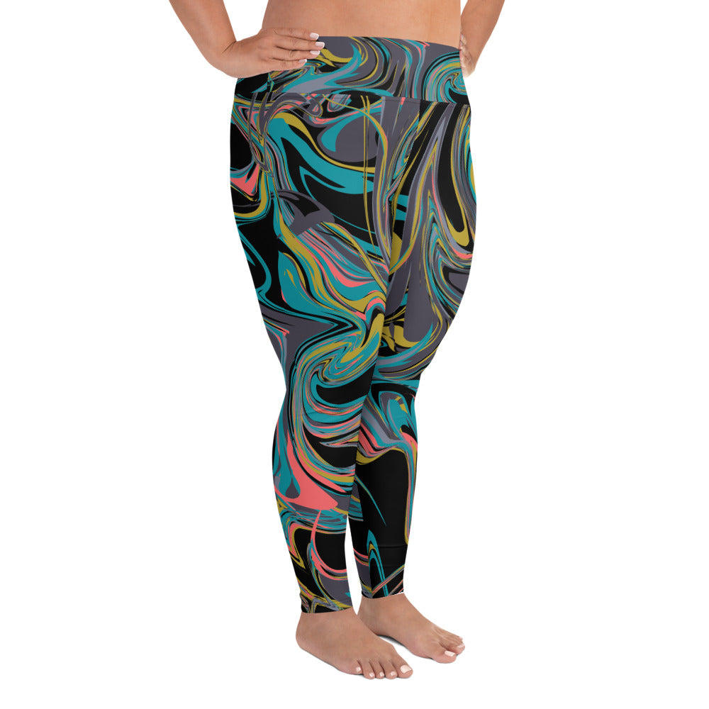 Plus Size Leggings Multicolor 2XL-6XL