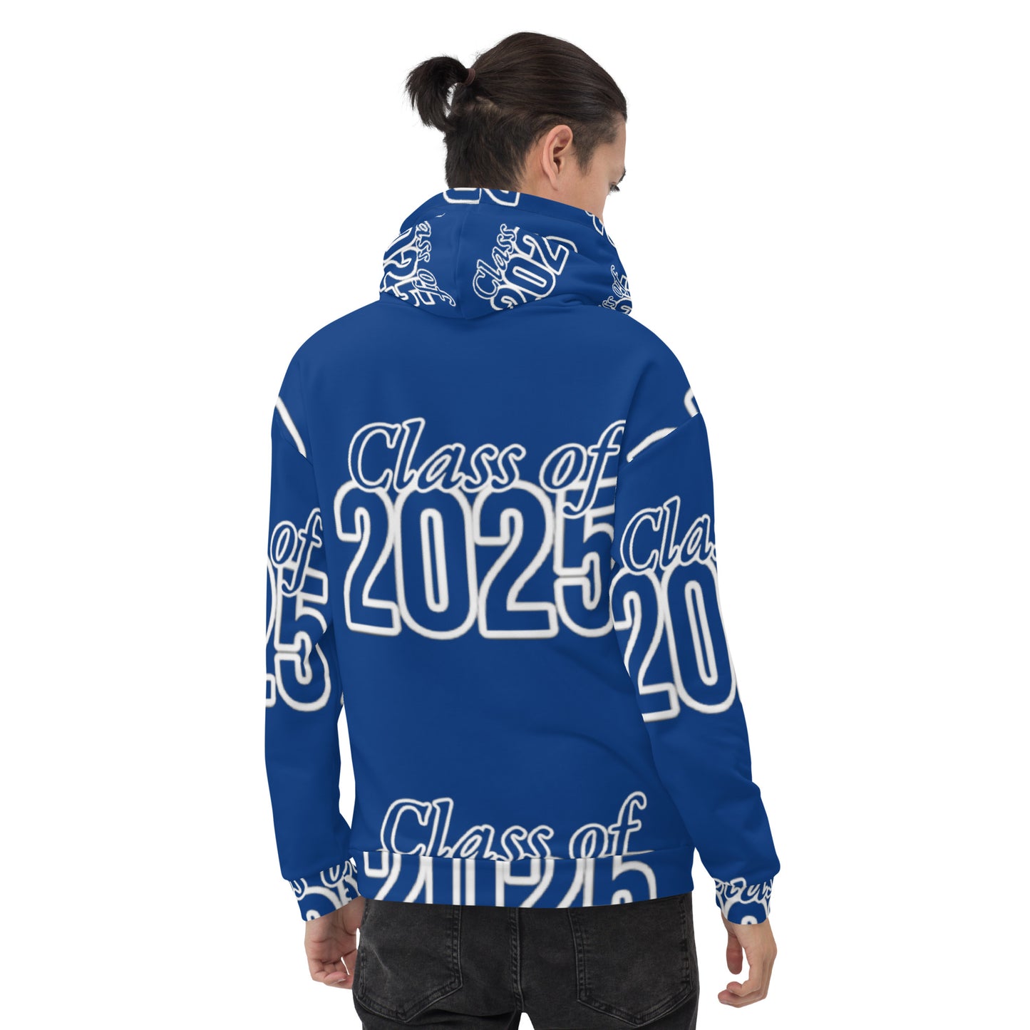 "Class of 2025" Grad Year Hoodie - Dark Cerulean (Blue) - Unisex Sizes XS - 3XL