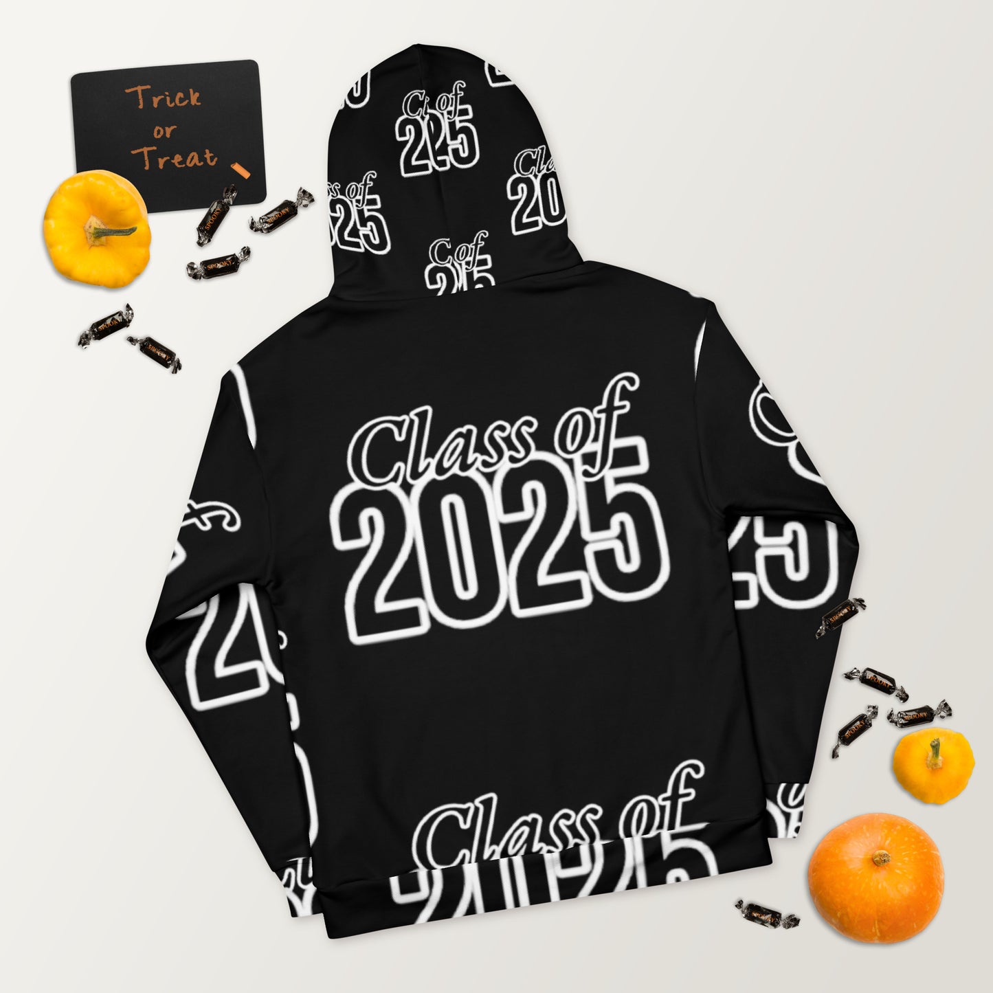 "Class of 2025" Grad Year Hoodie - Black - Unisex Sizes XS - 3XL