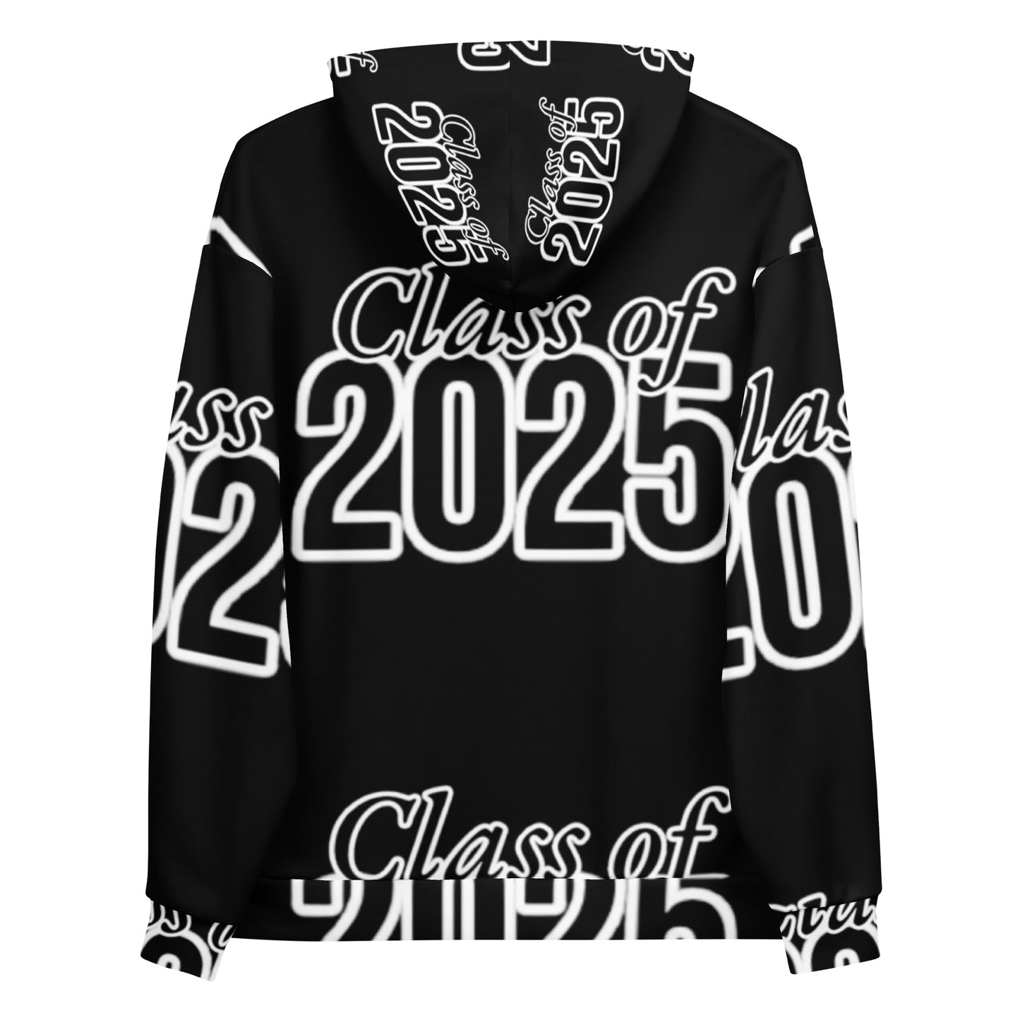 "Class of 2025" Grad Year Hoodie - Black - Unisex Sizes XS - 3XL