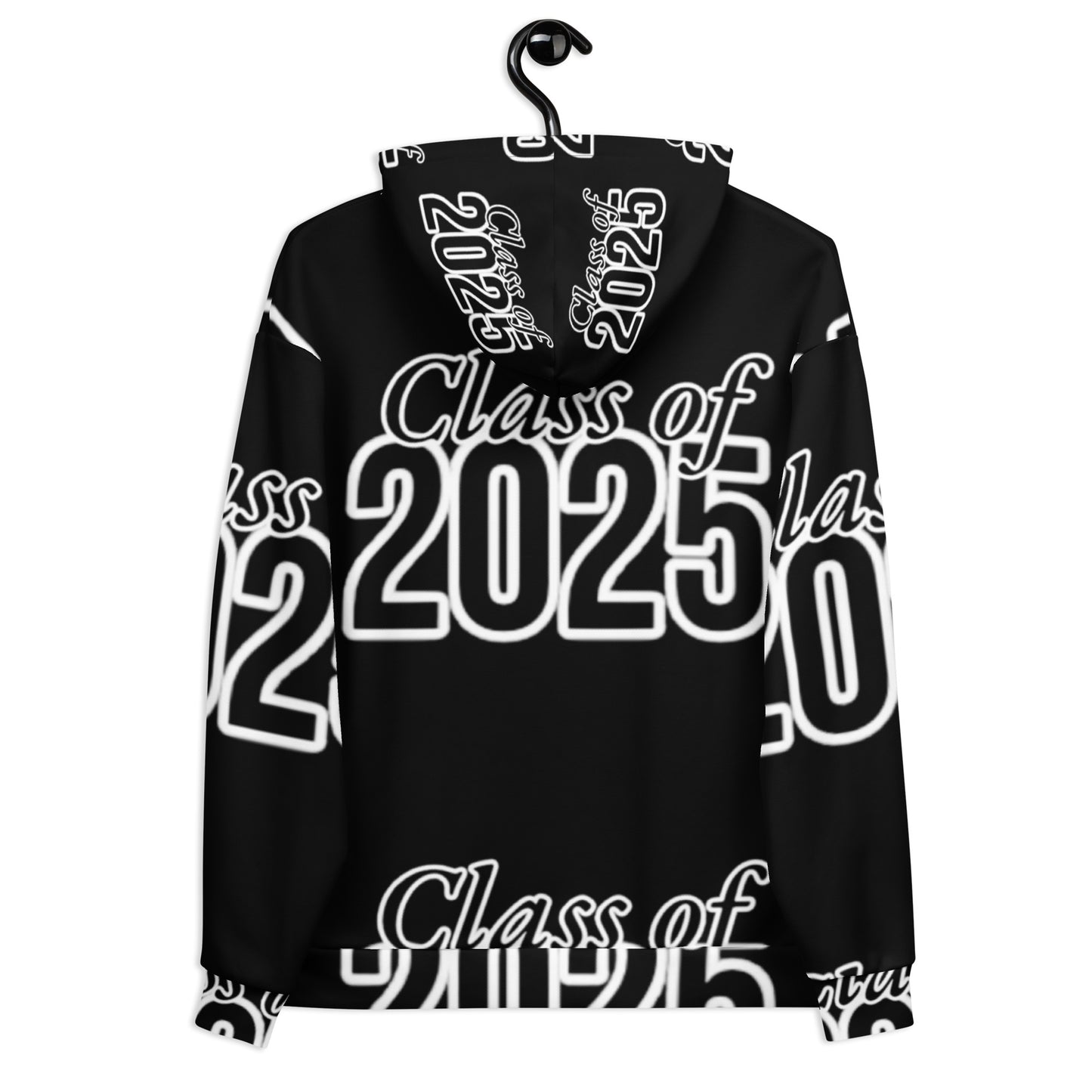 "Class of 2025" Grad Year Hoodie - Black - Unisex Sizes XS - 3XL