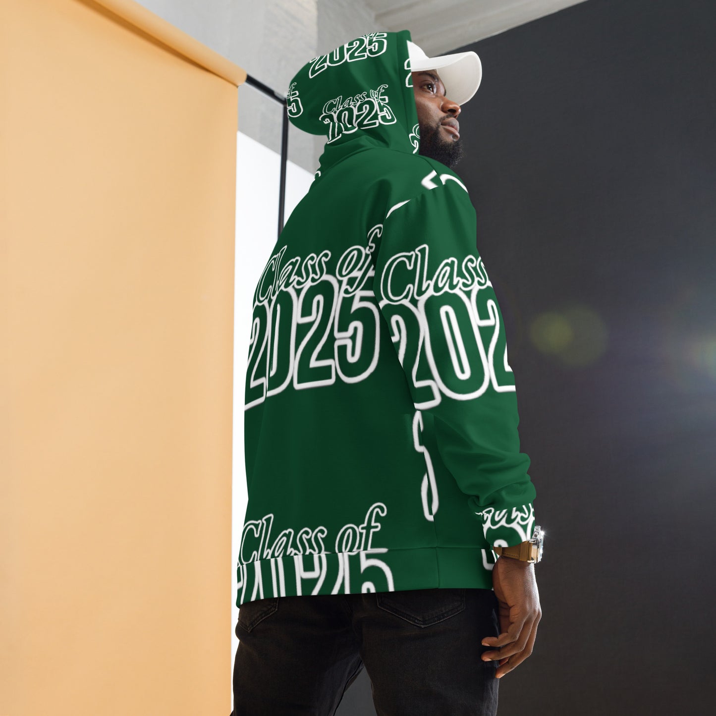 "Class of 2025" Grad Year Hoodie -Forest Green - Unisex Sizes XS - 3XL