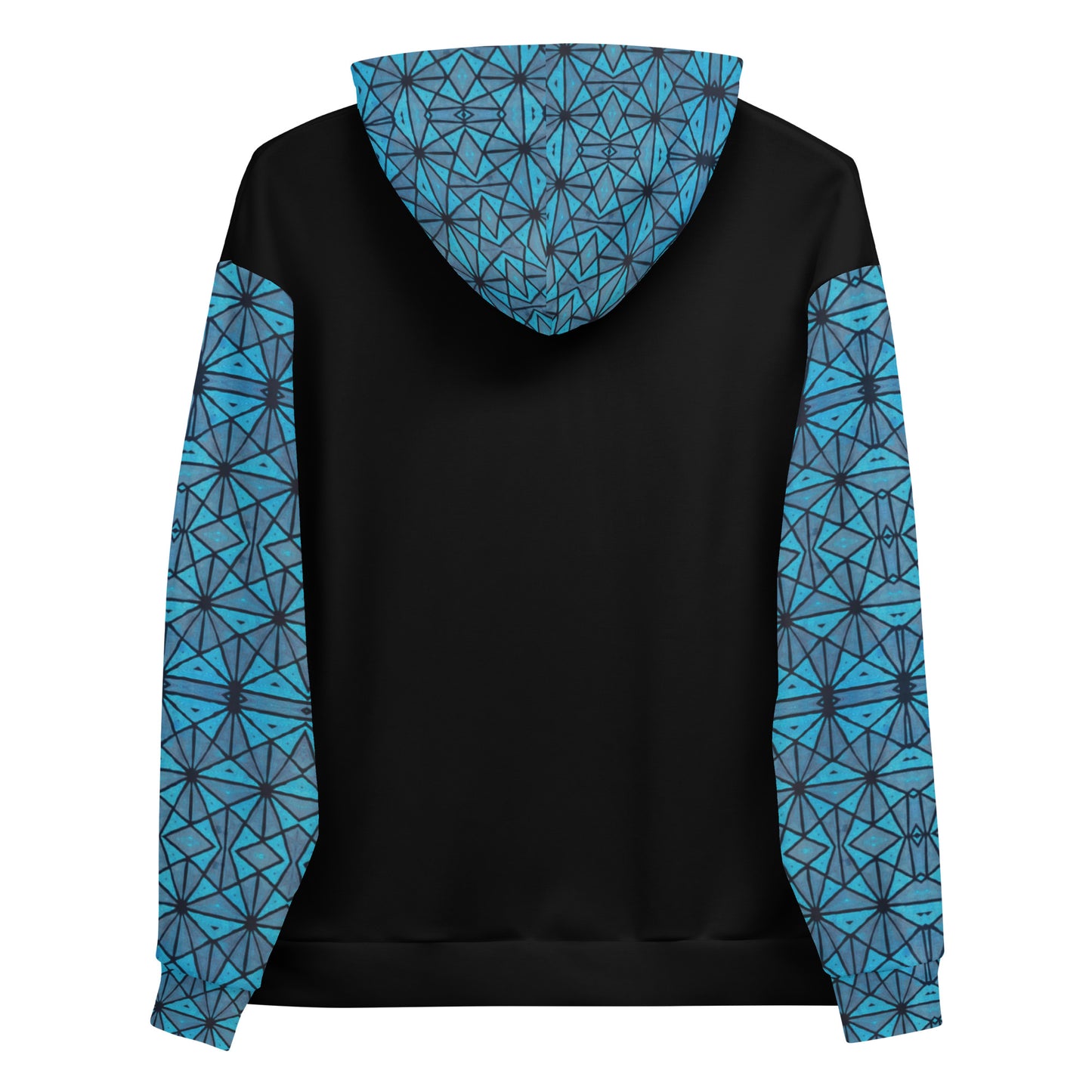 Blue African Print Unisex Hoodie