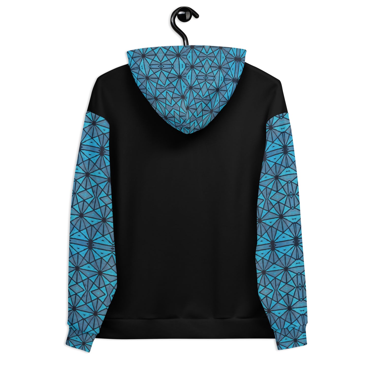 Blue African Print Unisex Hoodie