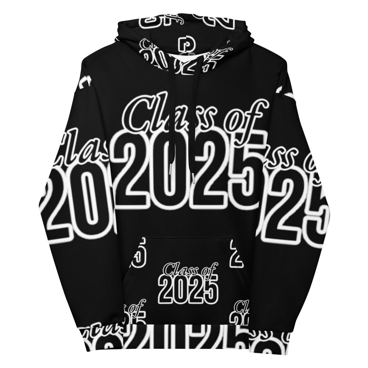 "Class of 2025" Grad Year Hoodie - Black - Unisex Sizes XS - 3XL