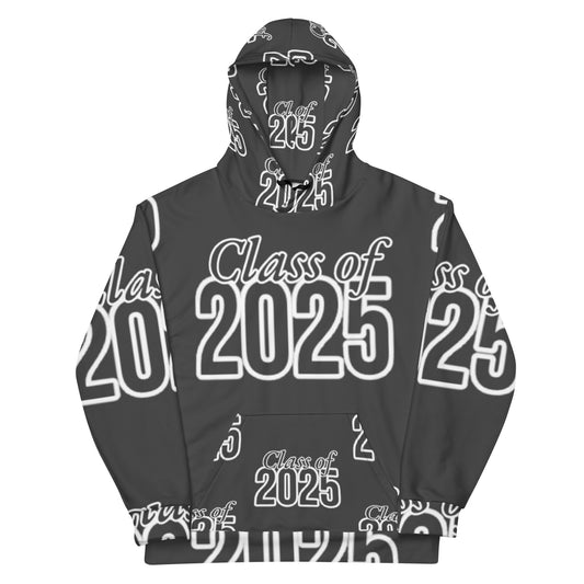 "Class of 2025" Grad Year Hoodie - Eclipse (Gray) - Unisex Sizes XS - 3XL