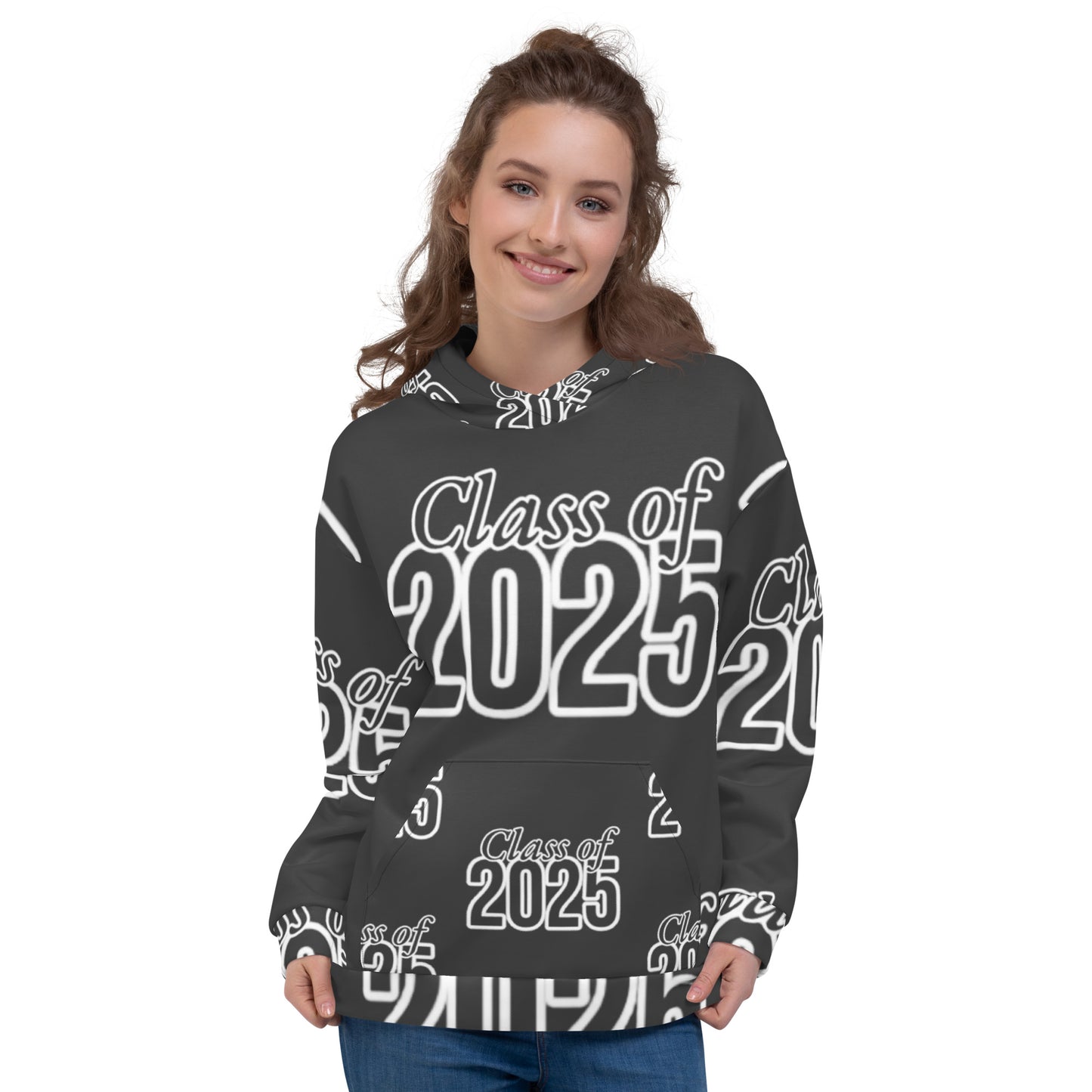 "Class of 2025" Grad Year Hoodie - Eclipse (Gray) - Unisex Sizes XS - 3XL