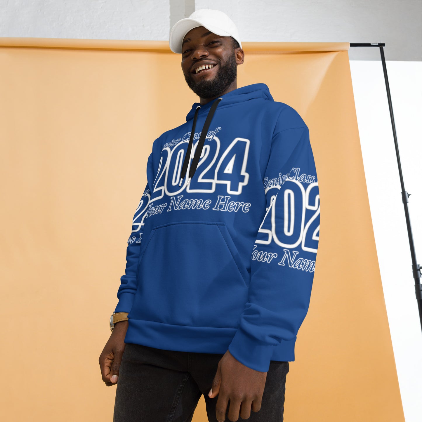 🎓Senior Class of 2024- Personalized 🎓 Unisex Hoodie - Dark Cerulean Blue Size XS-3XL 🎓