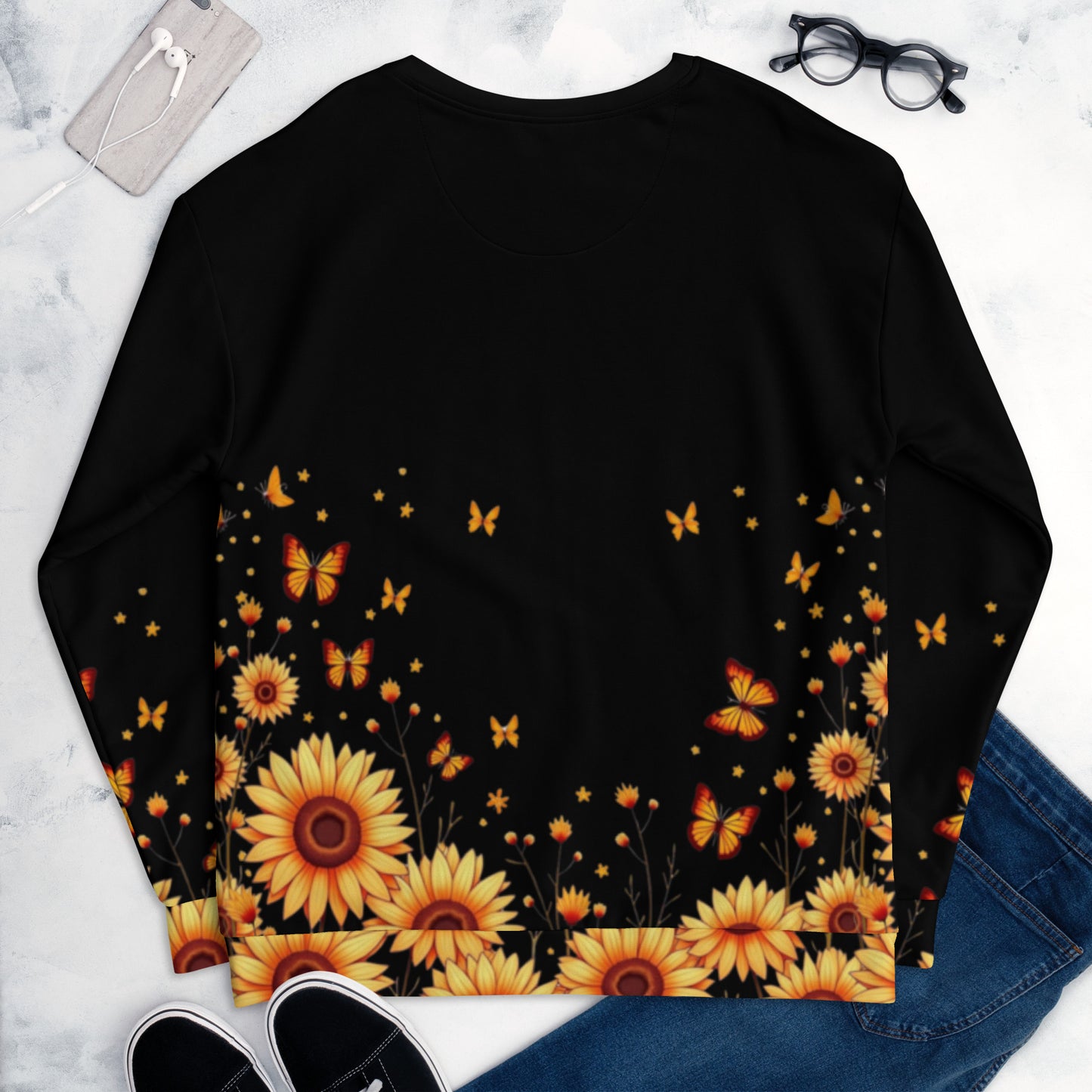 Sunflowers & Butterflies Unisex Sweatshirt