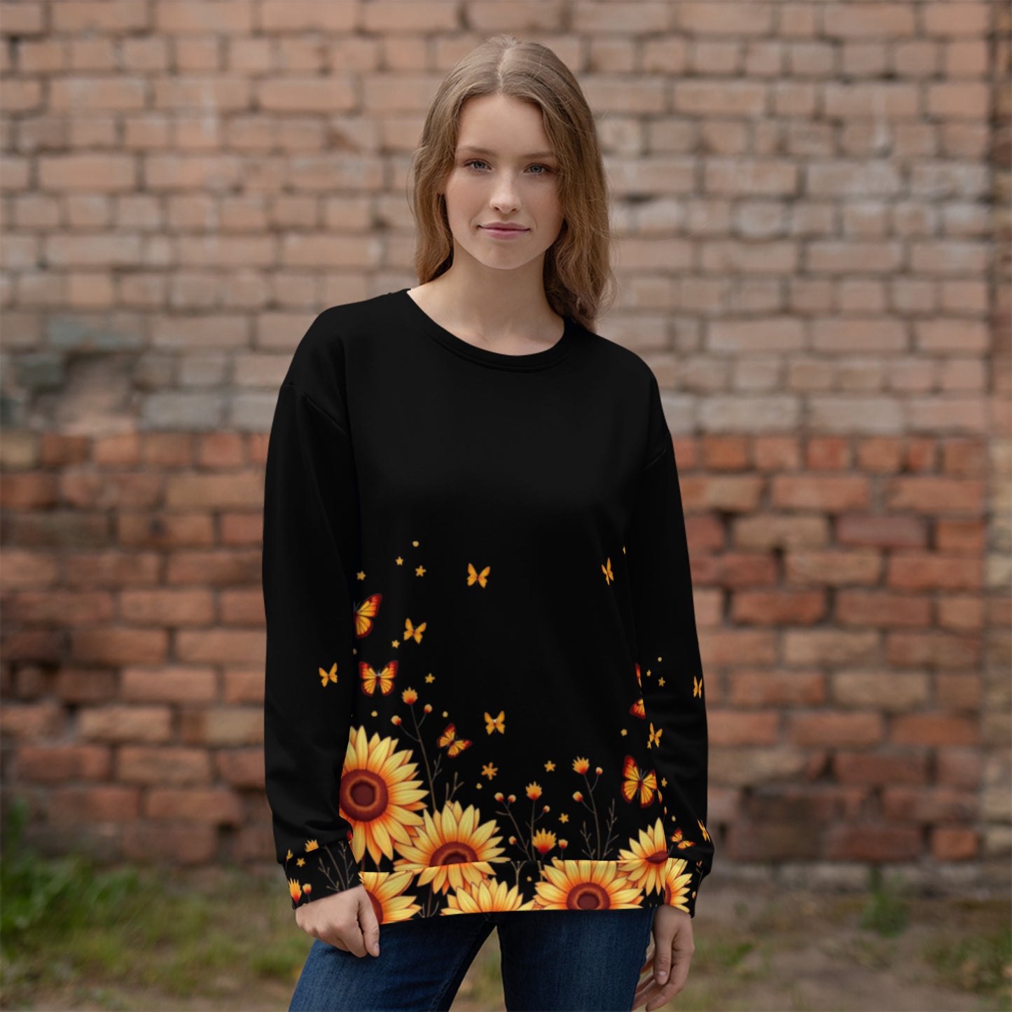 Sunflowers & Butterflies Unisex Sweatshirt