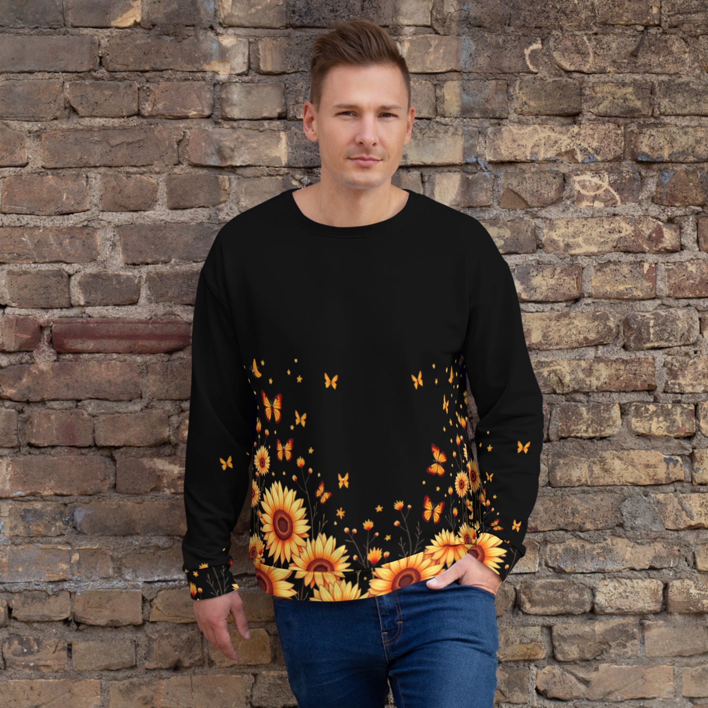 Sunflowers & Butterflies Unisex Sweatshirt