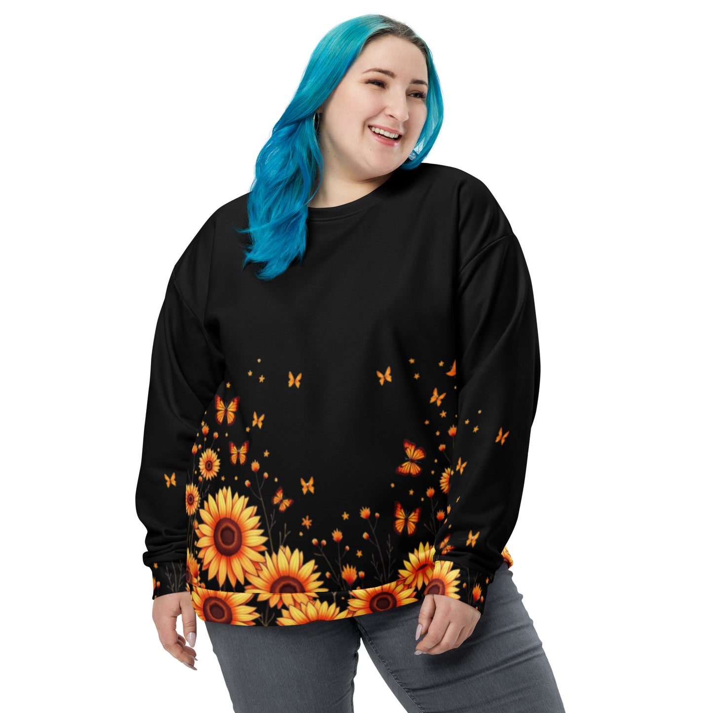 Sunflowers & Butterflies Unisex Sweatshirt