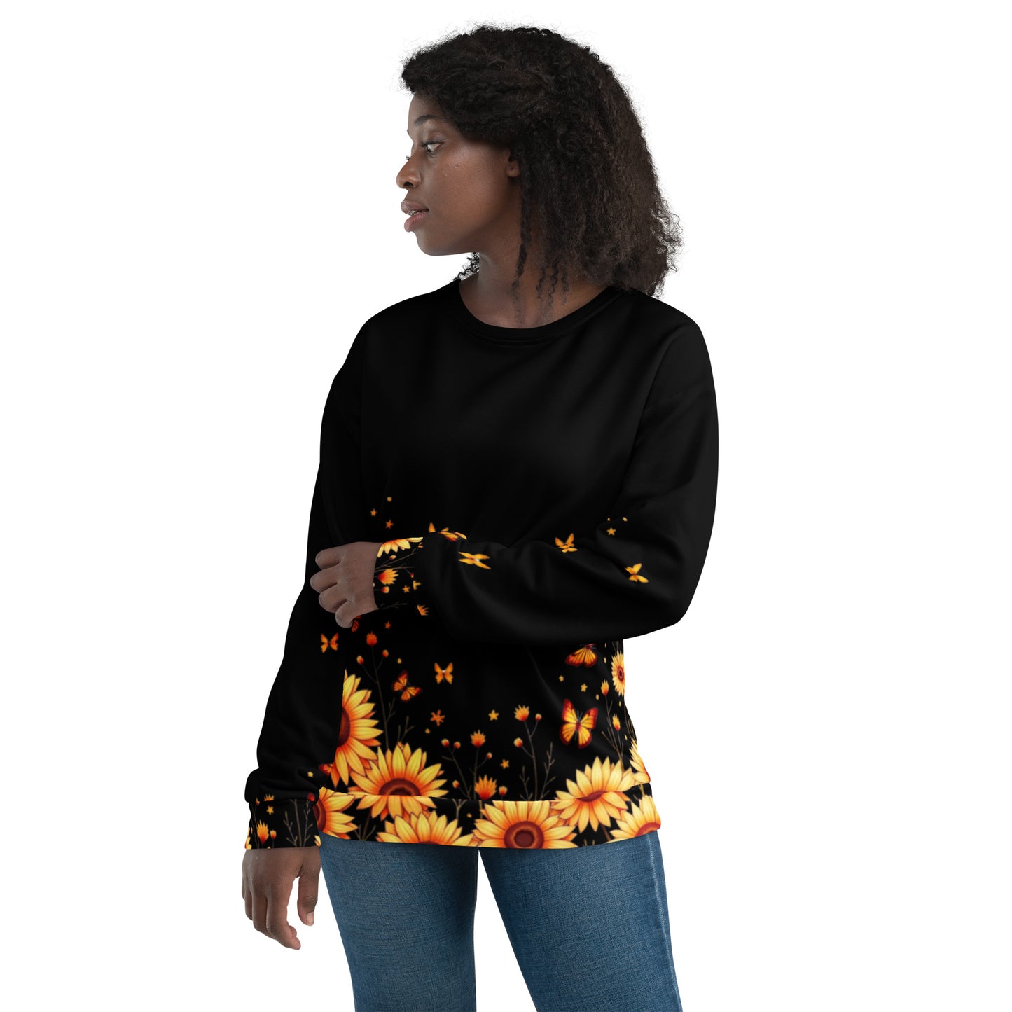 Sunflowers & Butterflies Unisex Sweatshirt