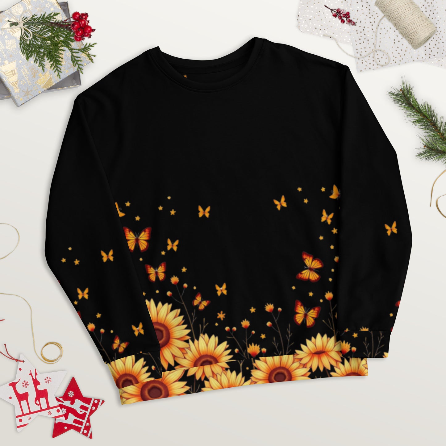 Sunflowers & Butterflies Unisex Sweatshirt