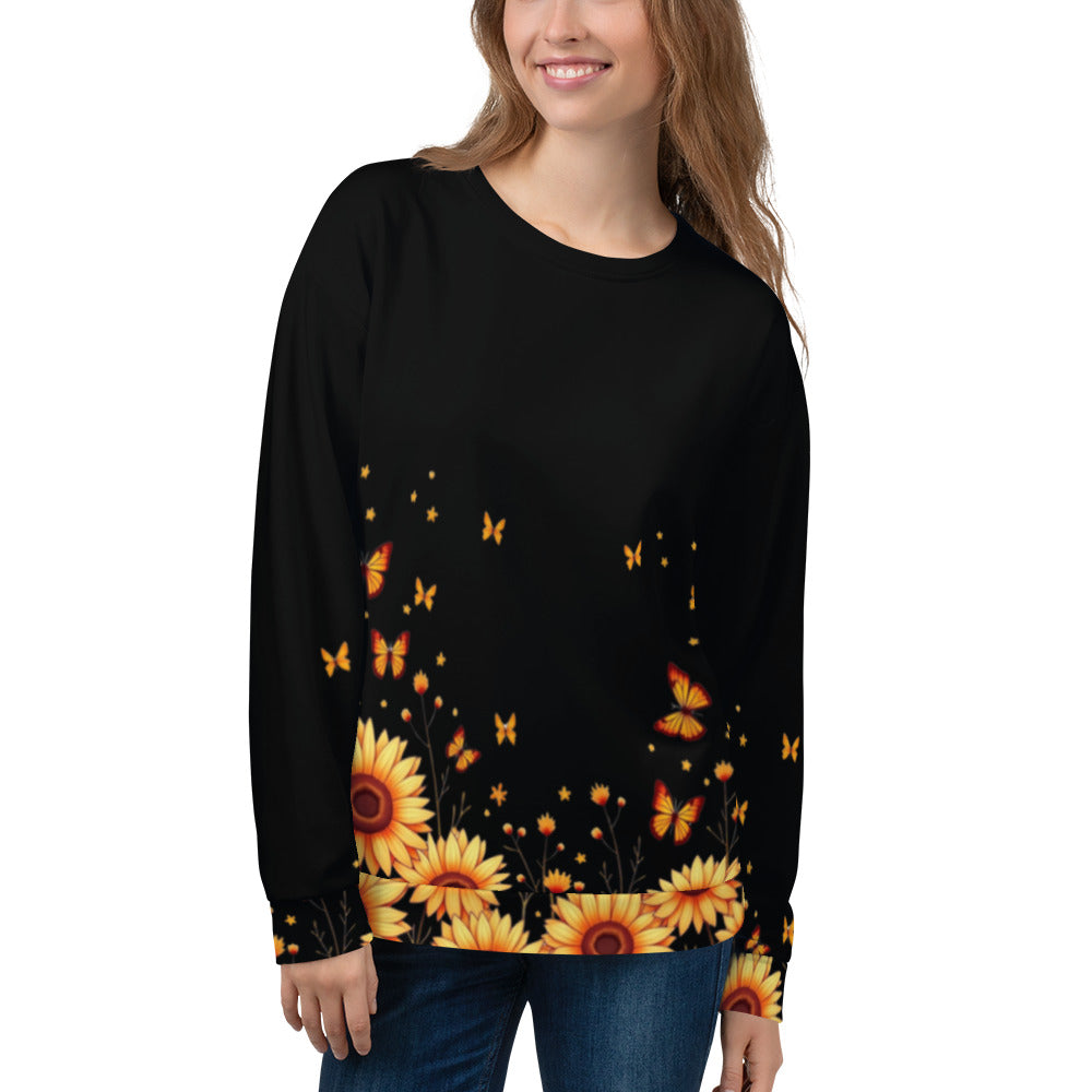 Sunflowers & Butterflies Unisex Sweatshirt