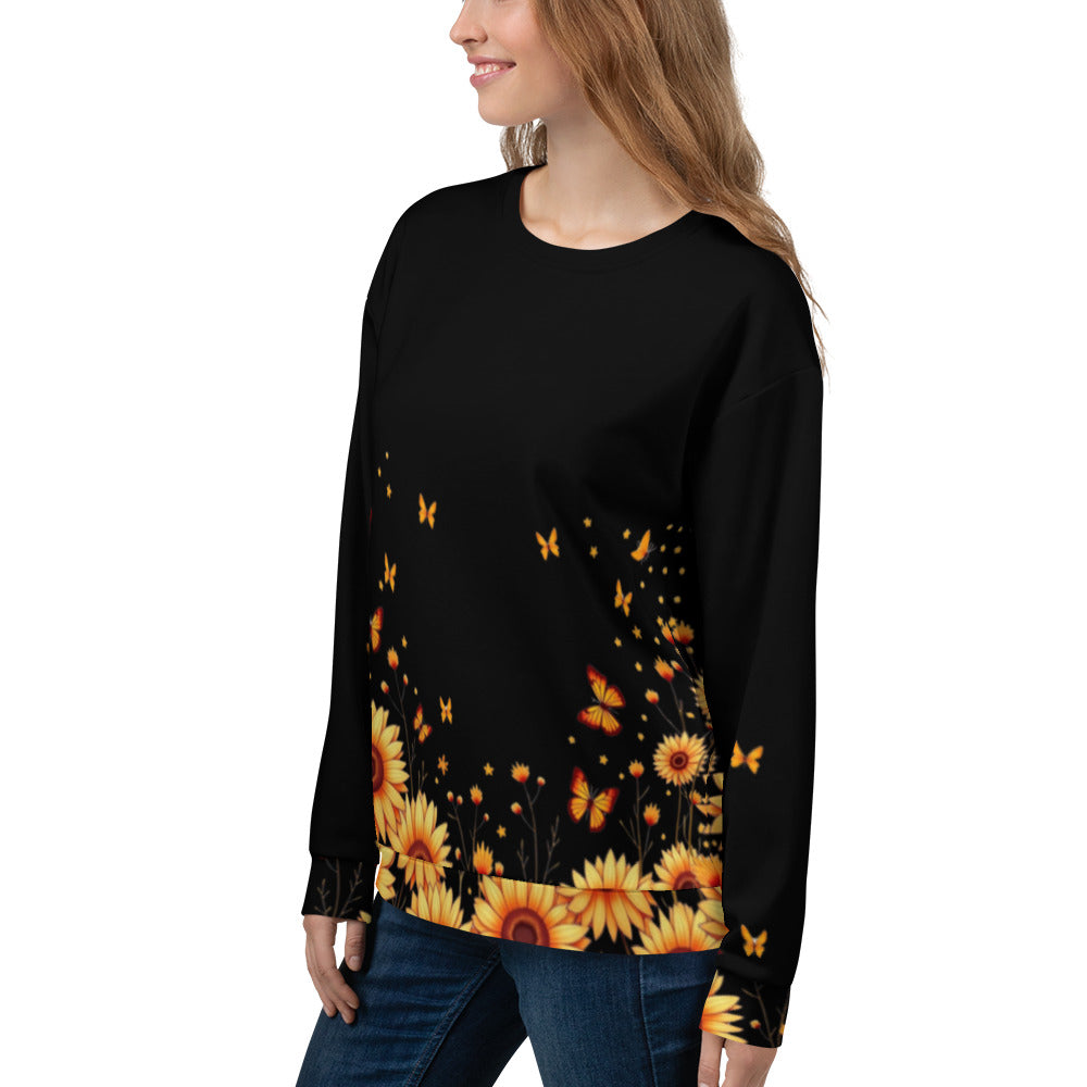 Sunflowers & Butterflies Unisex Sweatshirt