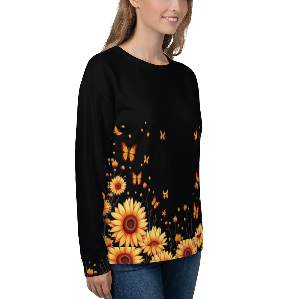 Sunflowers & Butterflies Unisex Sweatshirt