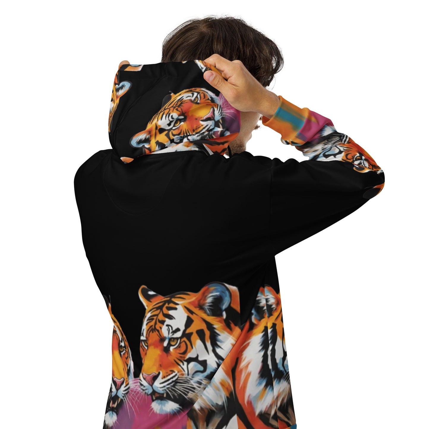 School Spirit Tiger Unisex zip hoodie