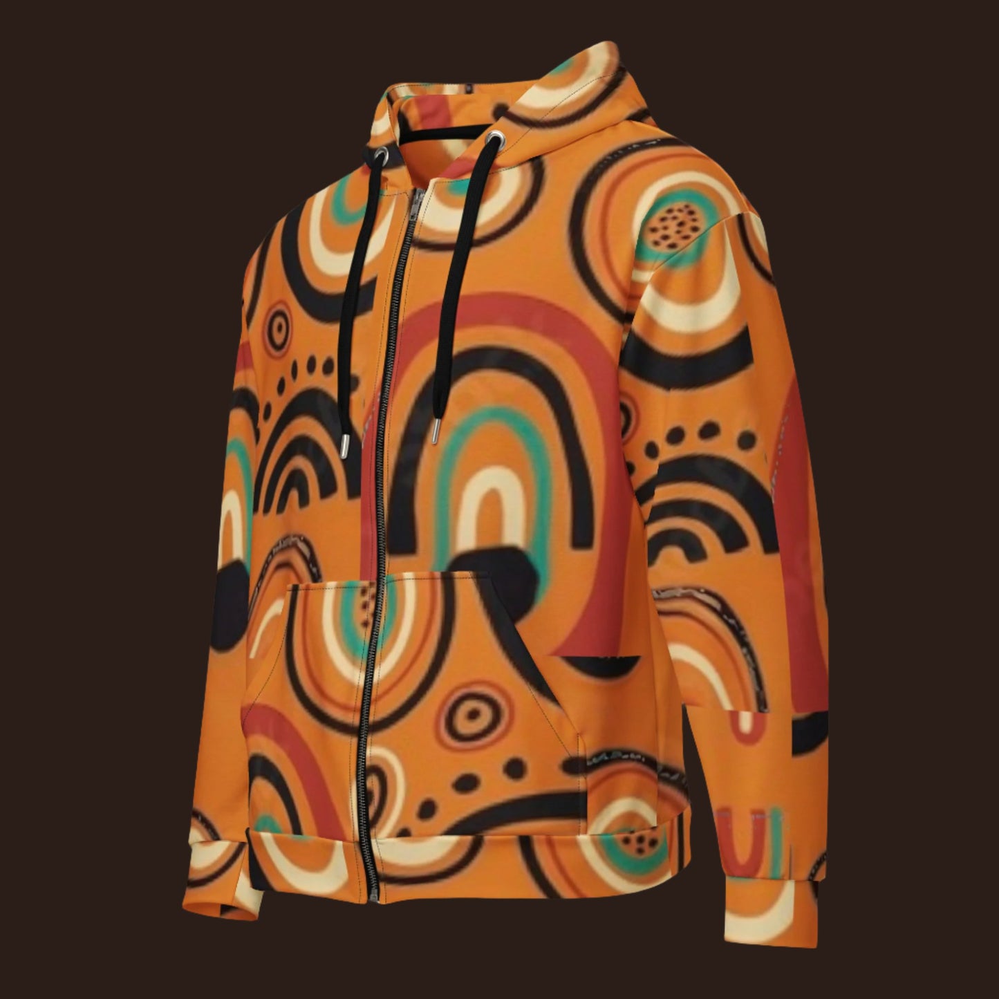 African Print Zip Hoodie - Mix & Match