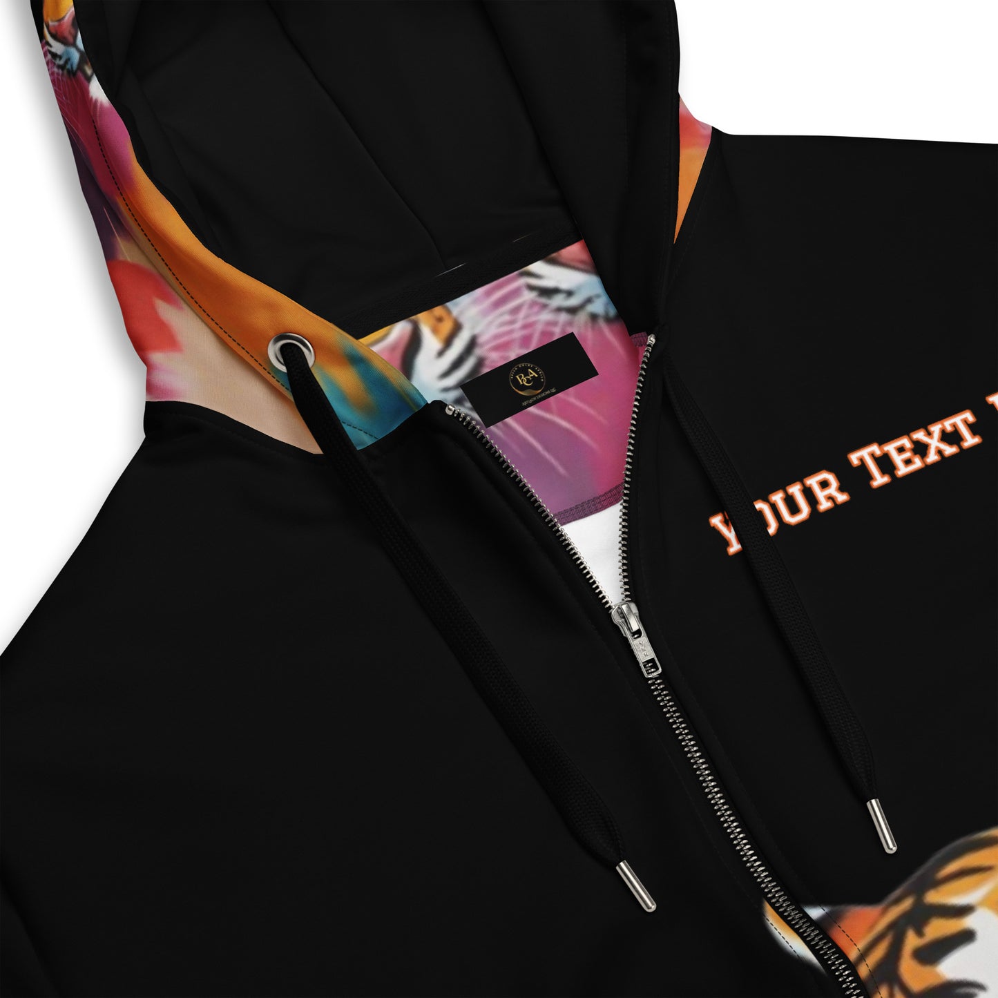 School Spirit Tiger Unisex zip hoodie