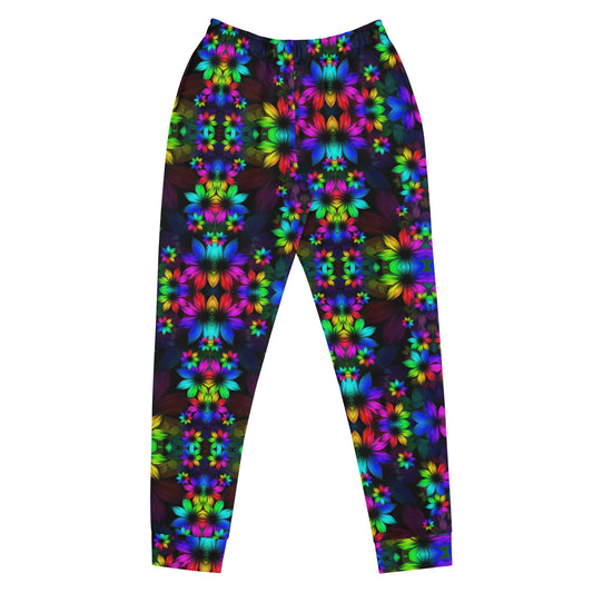 Floral Glow Graphic Print  Women's Joggers