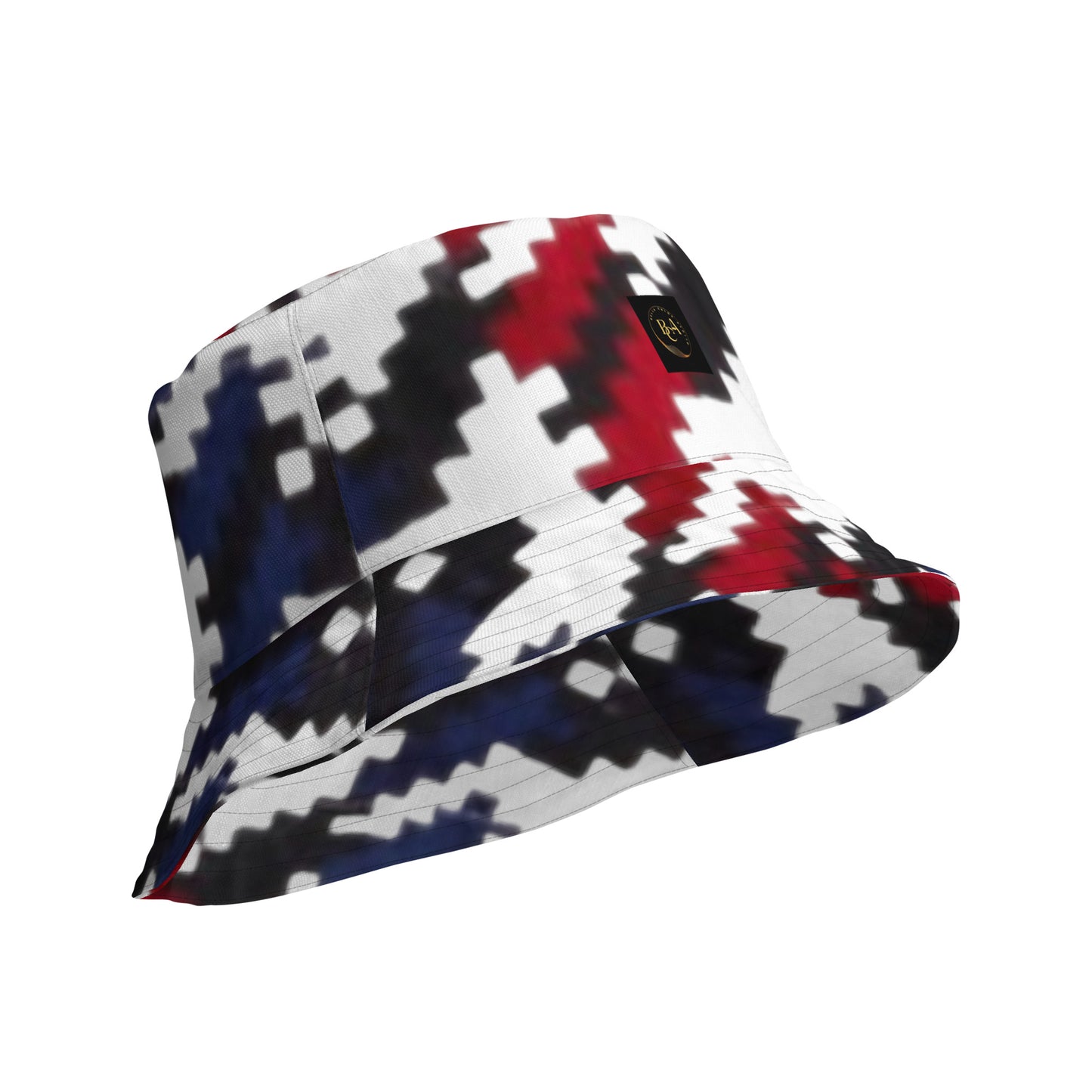 Houndstooth Reversible bucket hat