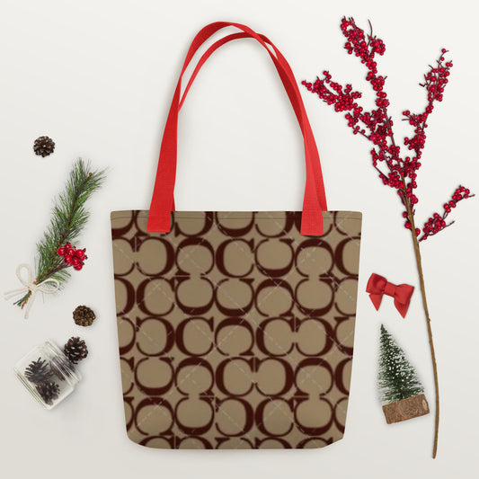 Monogram Spacious & Trendy Print TOTE BAG  15″ × 15″