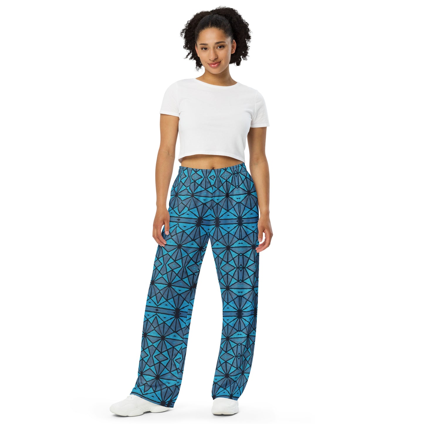 African Print -Mix and Match With Zip Hoodie- unisex wide-leg pants