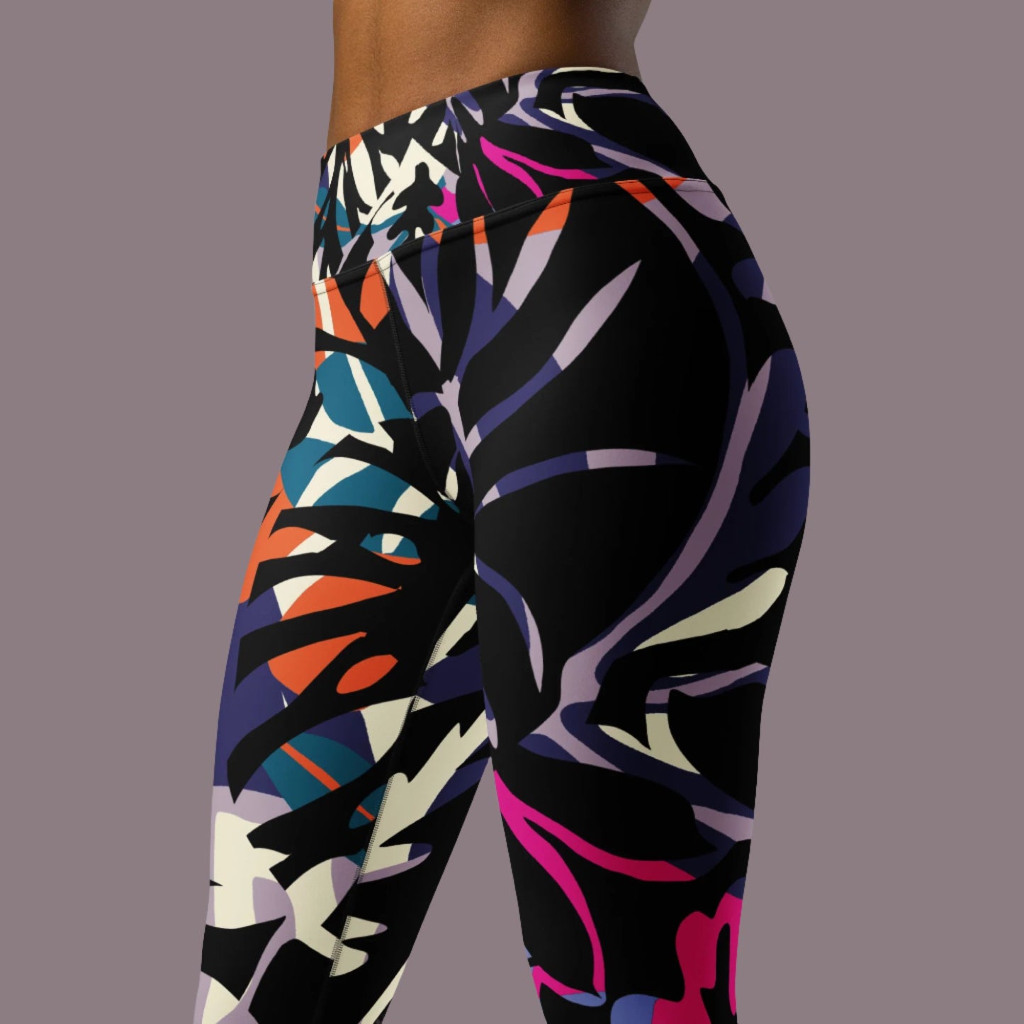 Yoga Leggings, Multicolor, Sizes XS-XL