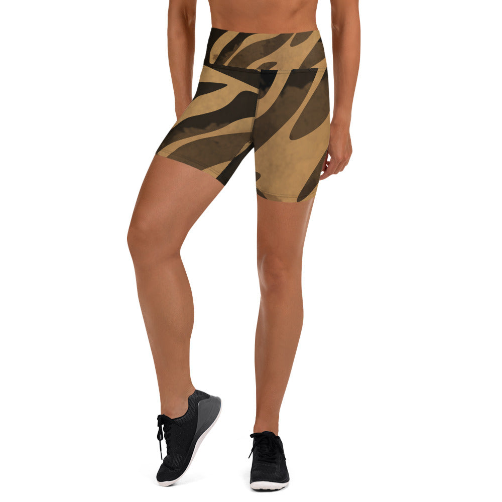 Yoga Shorts Exotic Print  Sizes XS-XL