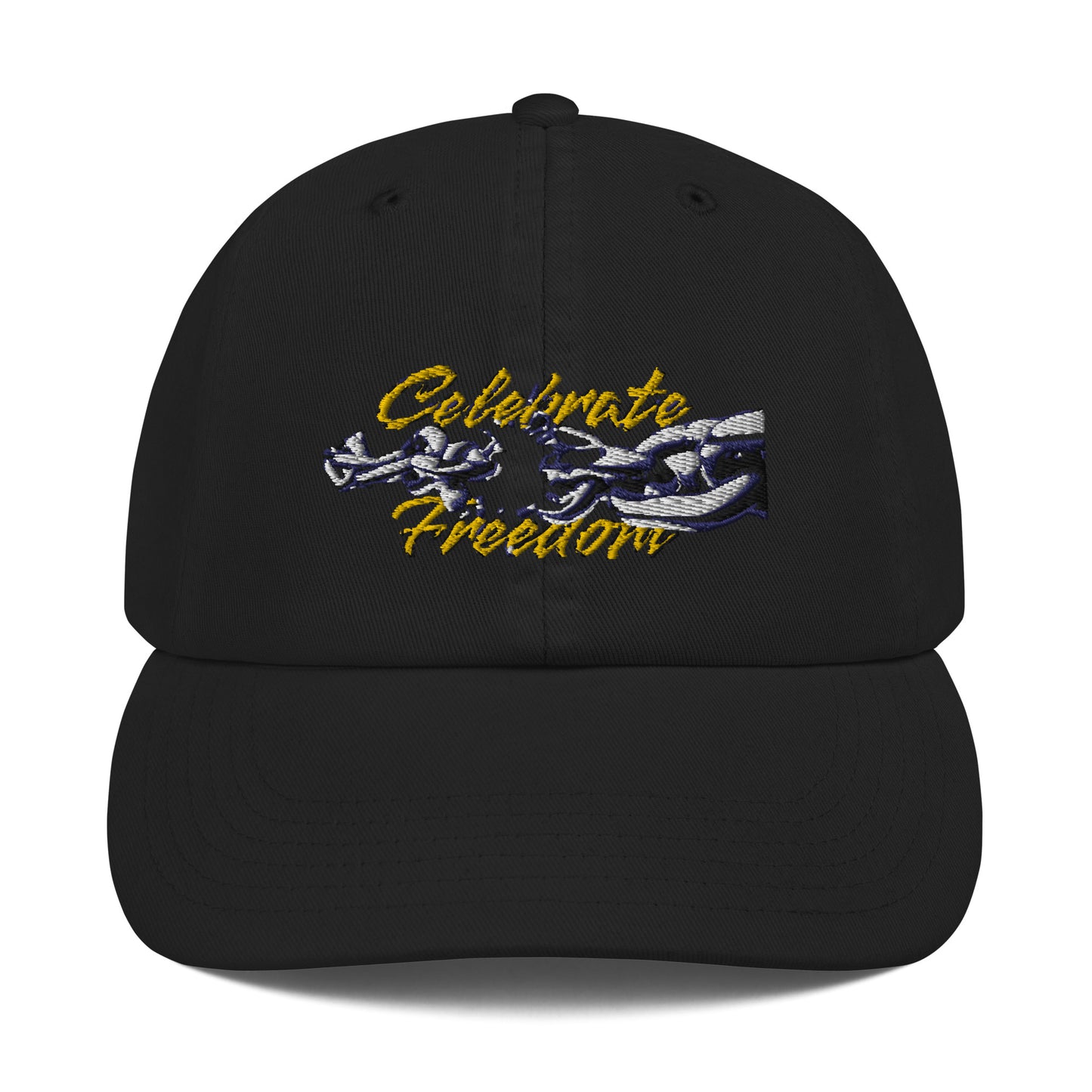 Celebrate Freedom Embroidered Champion Dad Cap Juneteenth Holiday