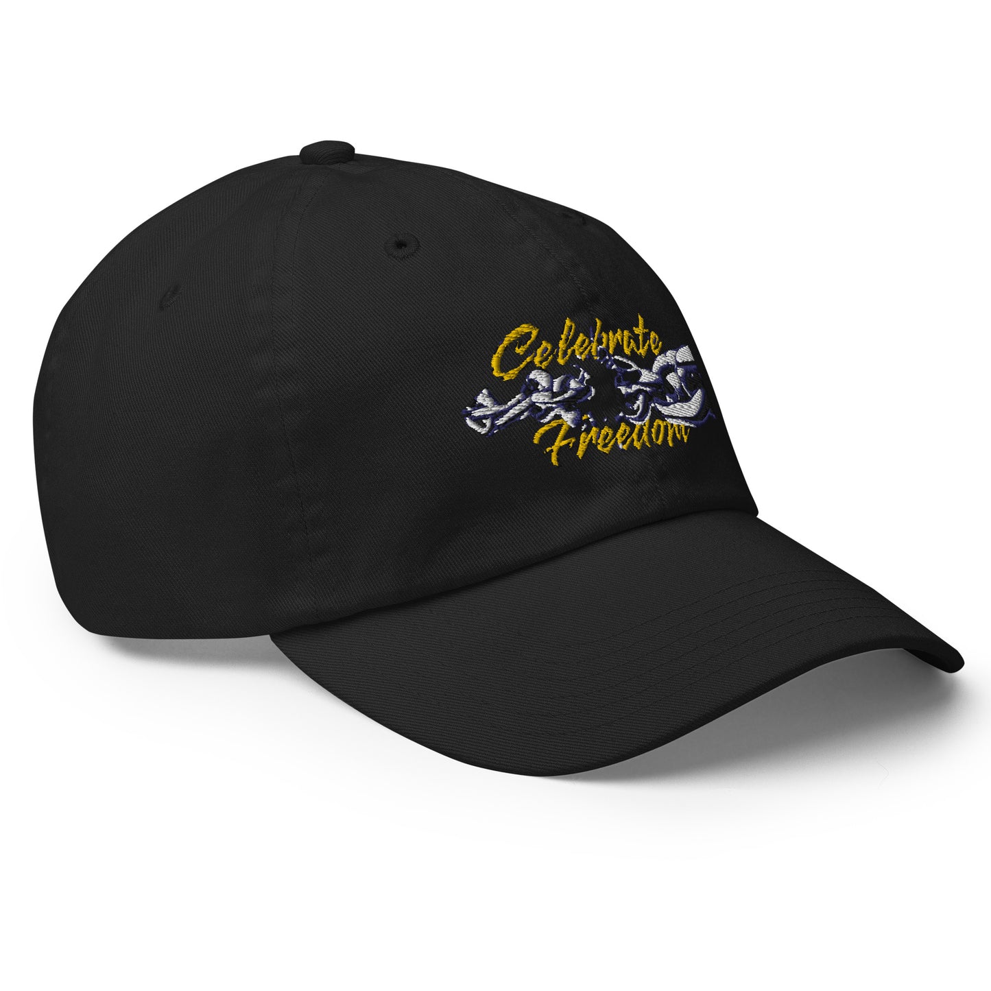 Celebrate Freedom Embroidered Champion Dad Cap Juneteenth Holiday