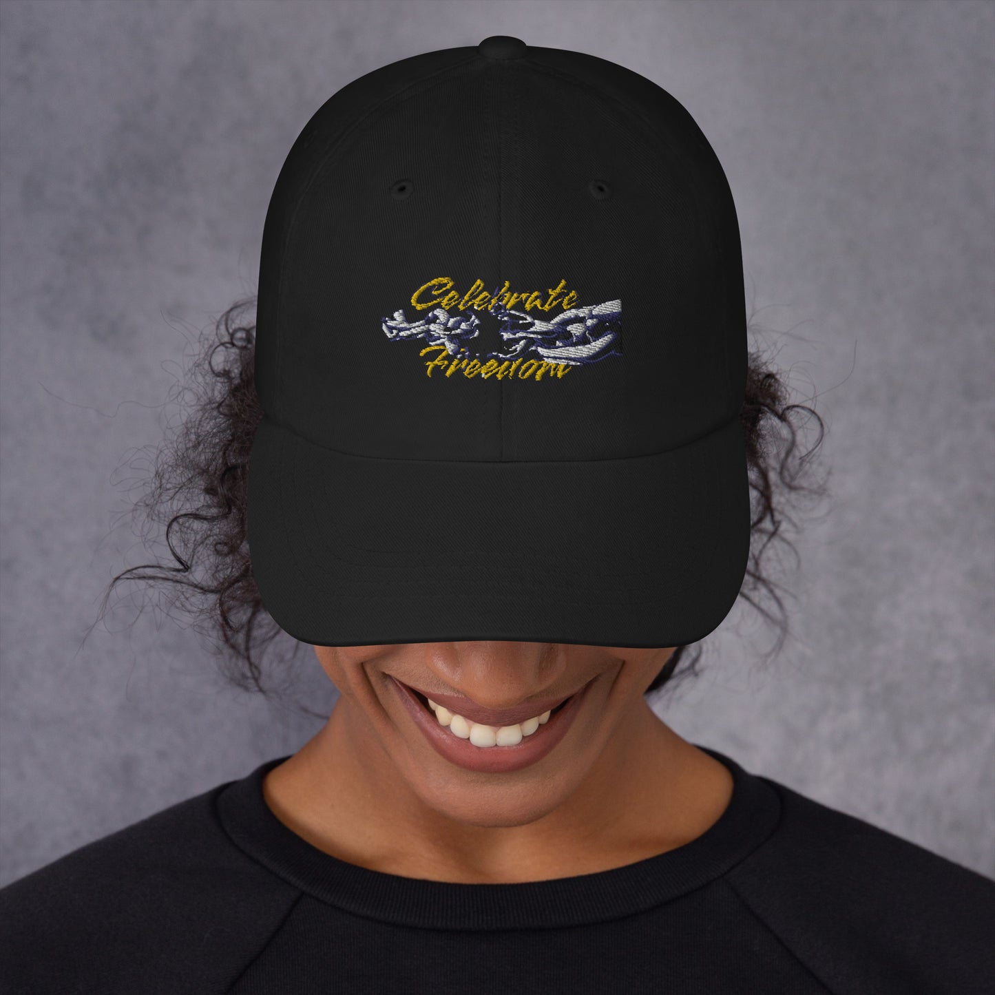 Celebrate Freedom Embroidered Dad hat