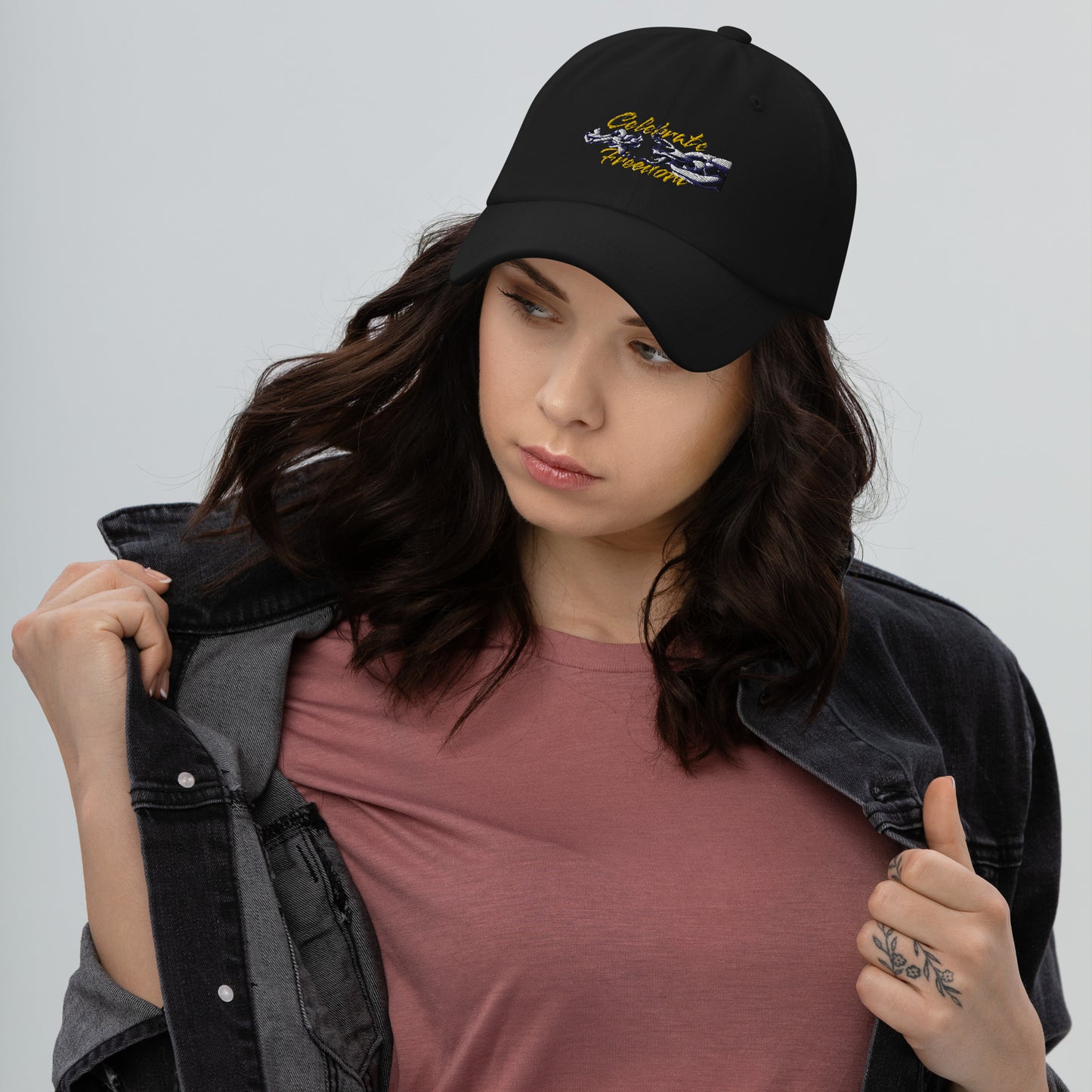 Celebrate Freedom Embroidered Dad hat