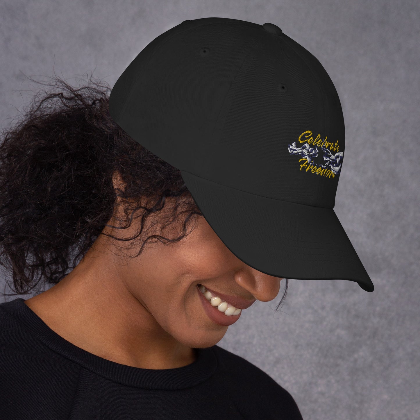 Celebrate Freedom Dad Hat  Juneteenth Holiday