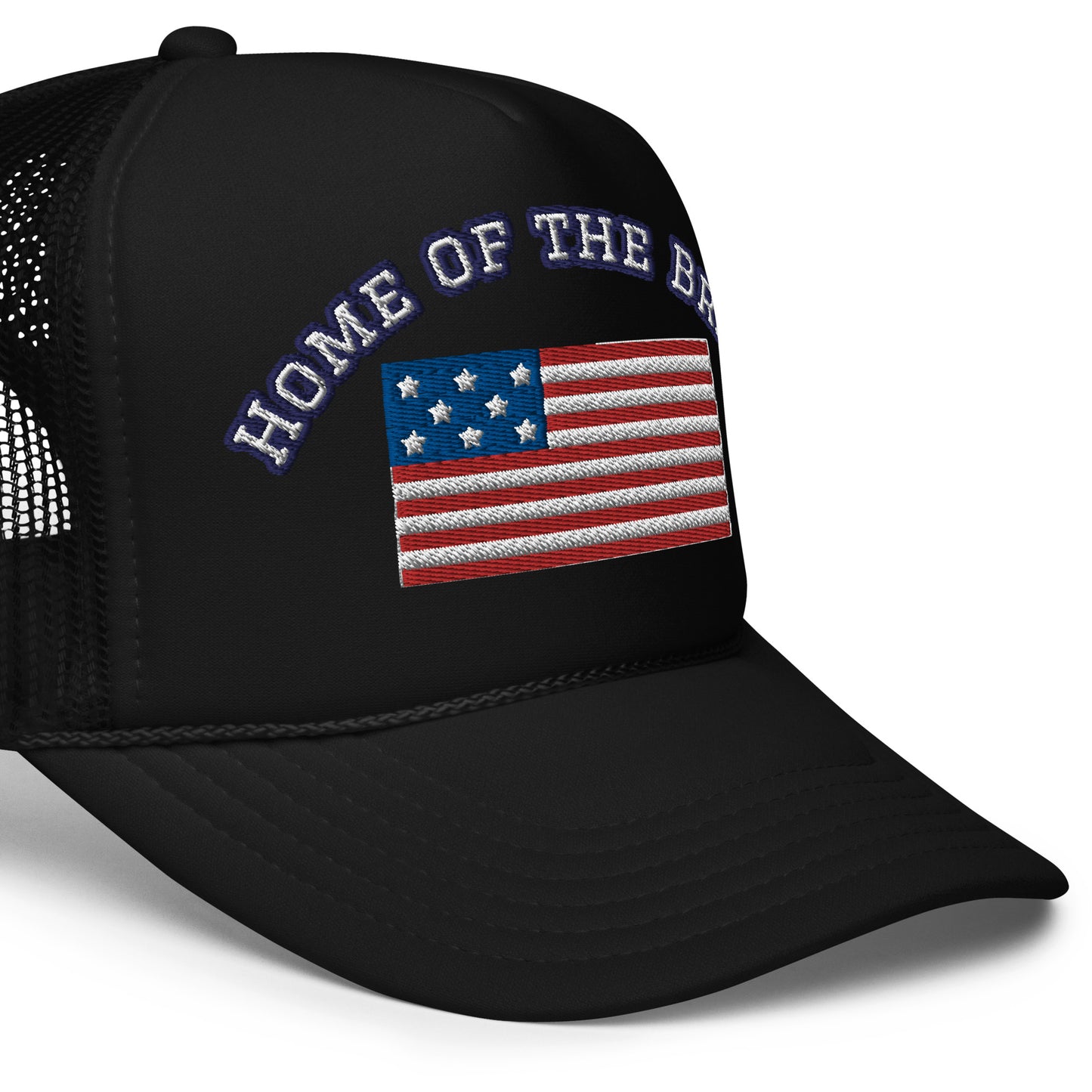 HOME OF THE BRAVE, United States Flag, Foam trucker hat