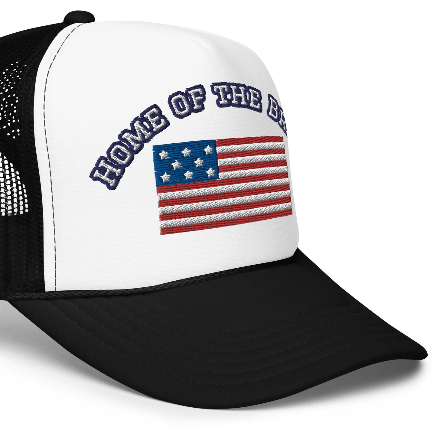 HOME OF THE BRAVE, United States Flag, Foam trucker hat