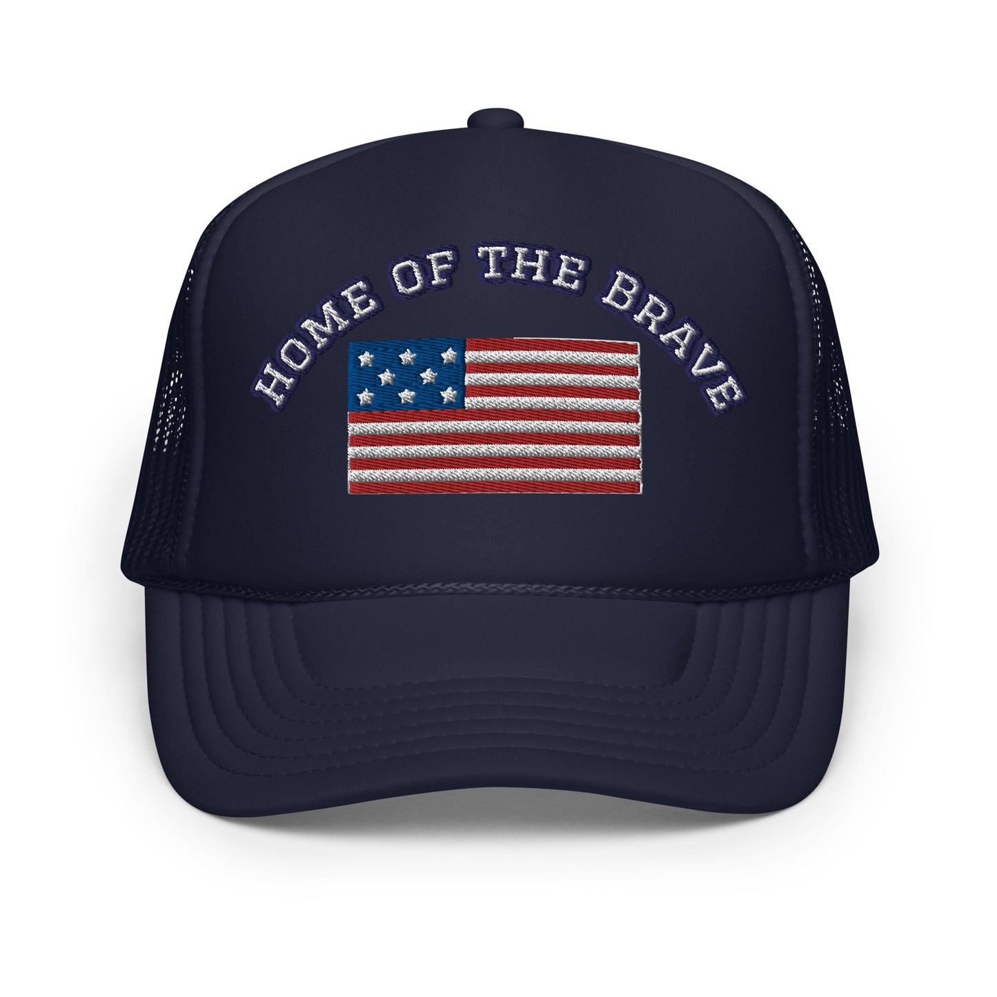 HOME OF THE BRAVE, United States Flag, Foam trucker hat