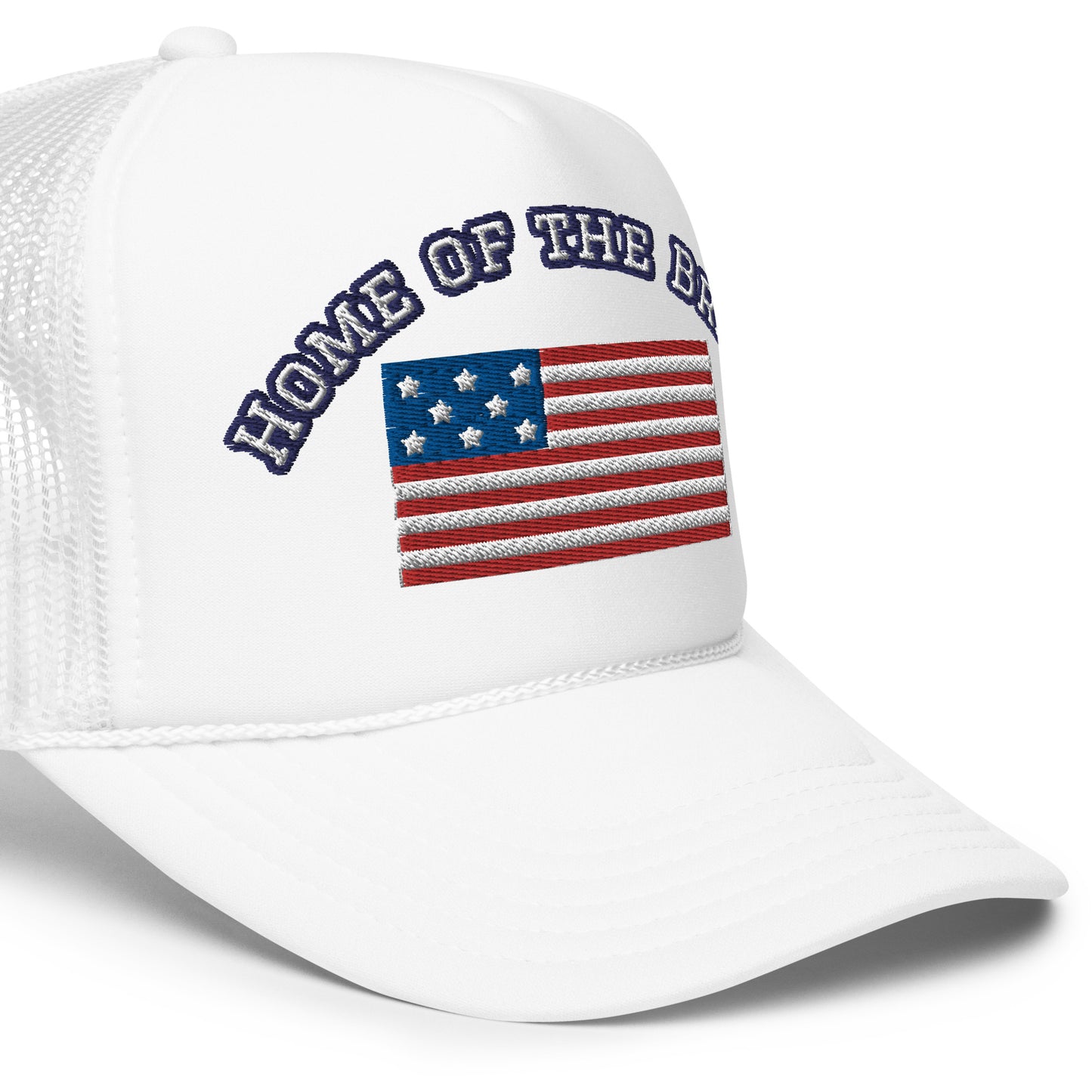 HOME OF THE BRAVE, United States Flag, Foam trucker hat