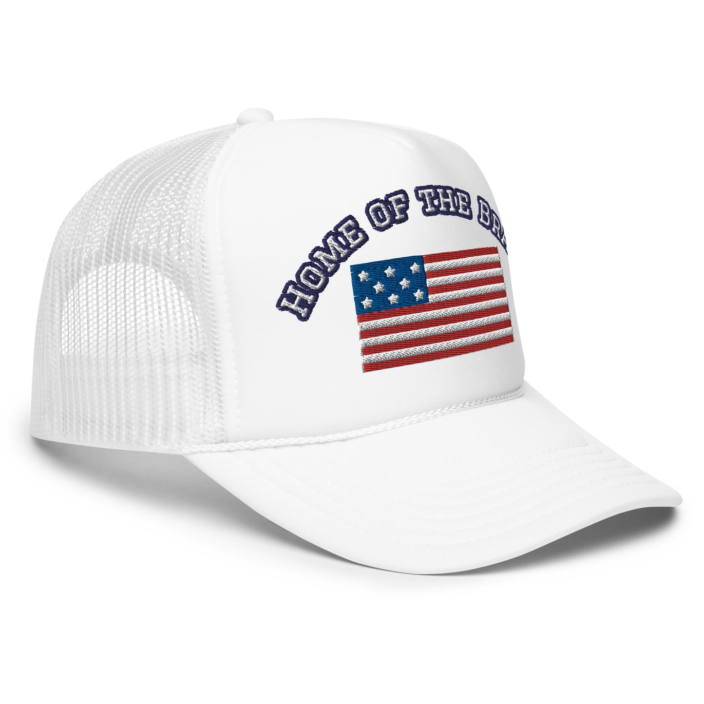 HOME OF THE BRAVE, United States Flag, Foam trucker hat