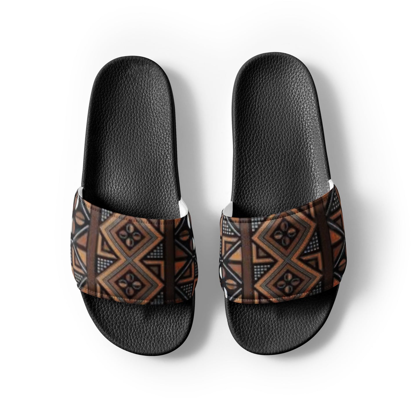 African MudCloth Print Men’s slides