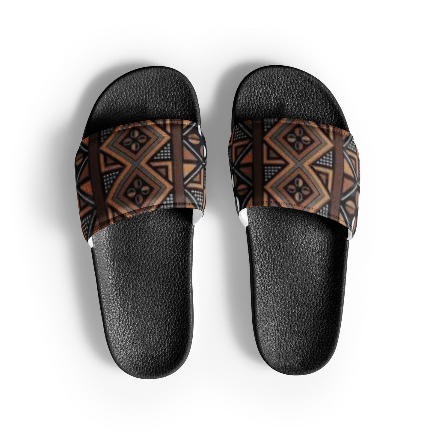 African MudCloth Print Men’s slides