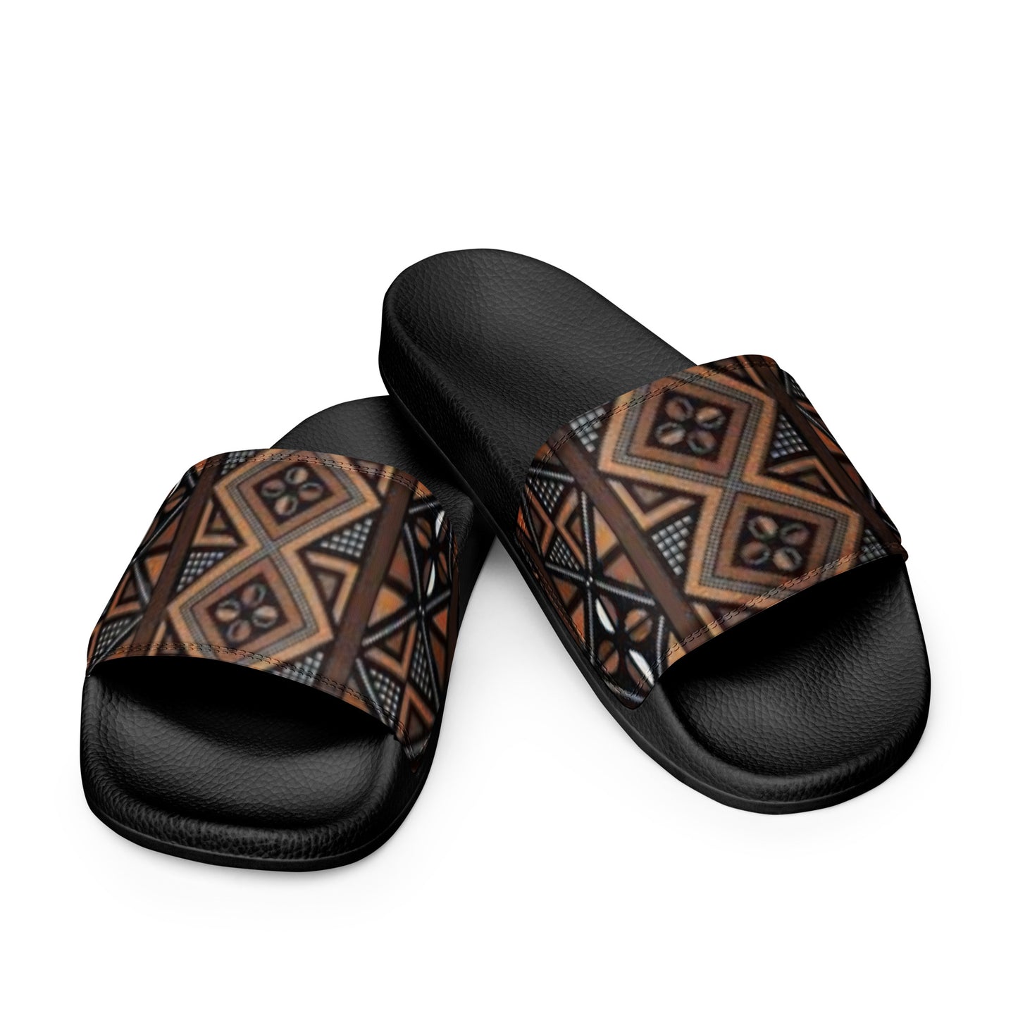 African MudCloth Print Men’s slides